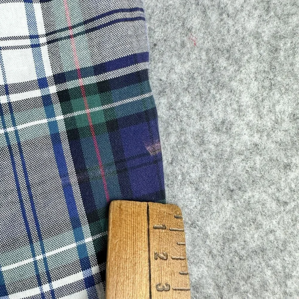 Polo Ralph Lauren Shorts Mens 40 Blue Plaid Preppy Athletic Golf Cotton Chinos*